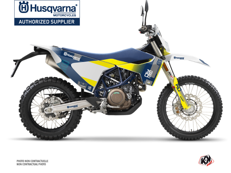 Kit Déco Moto Cross Hero Husqvarna 701 Enduro Bleu