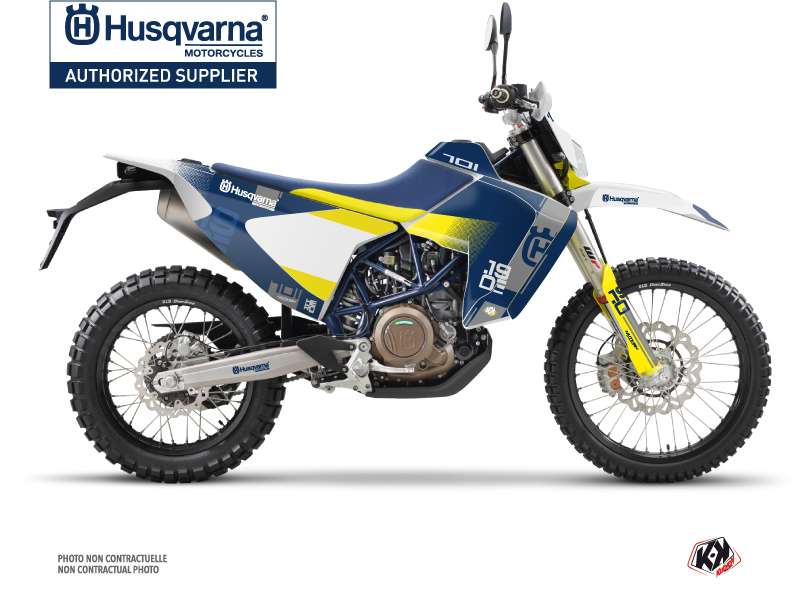 Husqvarna 701 Enduro LR Dirt Bike Hero Graphic Kit Blue
