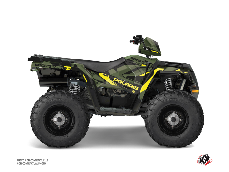 Kit Déco Quad Hidden Polaris 570 Sportsman Touring Vert Jaune