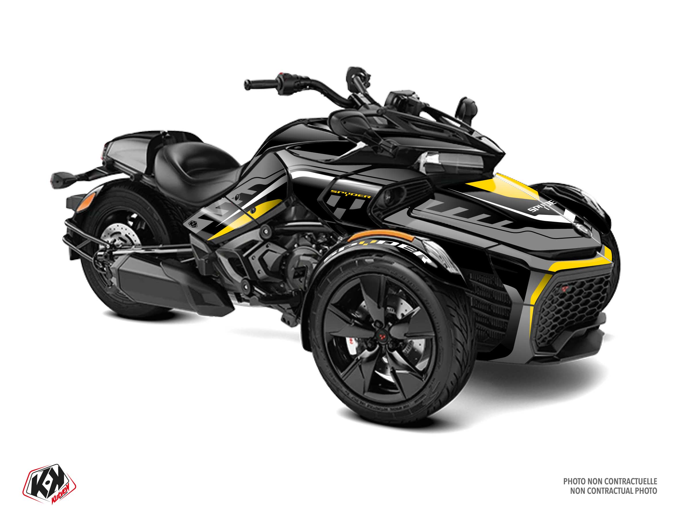 Can-am Spyder F3 Hybrid Horizon Graphic Kit Yellow