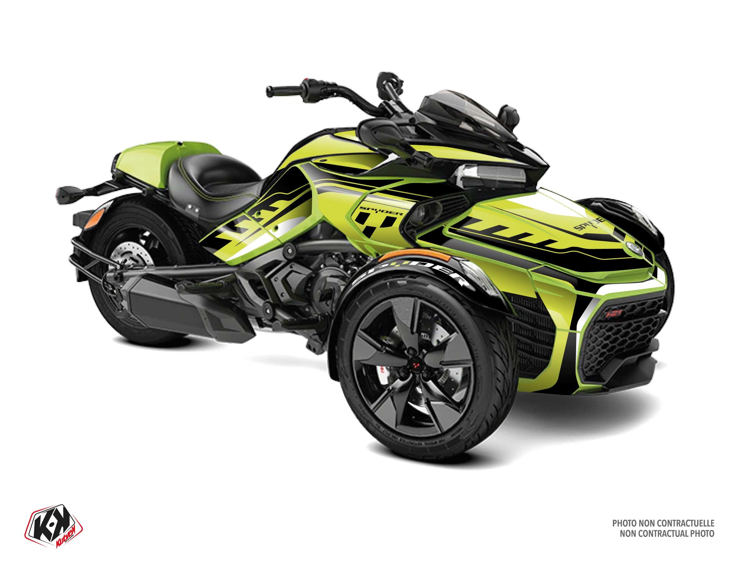 Can-am Spyder F3 Hybrid Horizon Graphic Kit Green