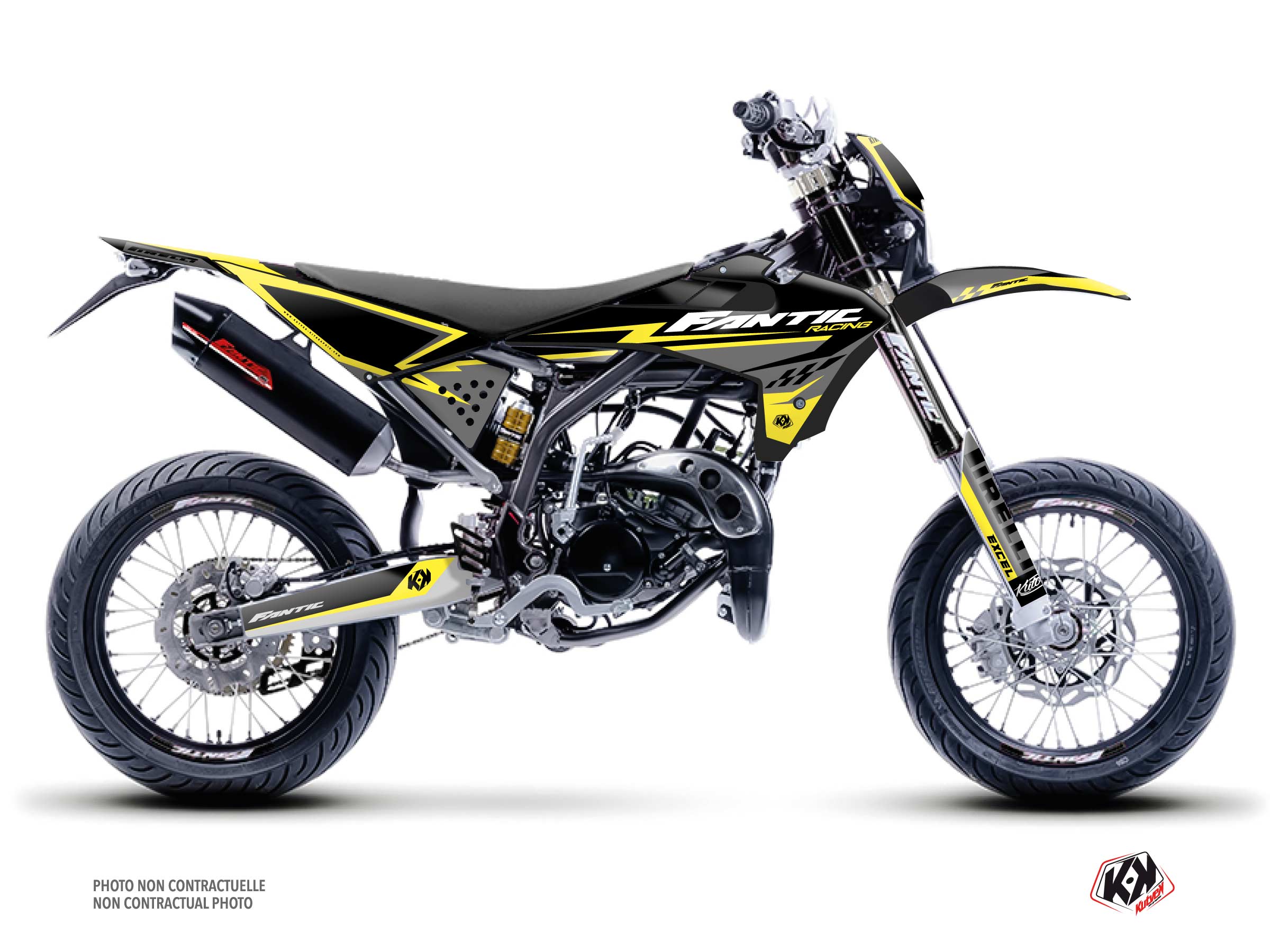 Fantic Xm 50 50cc Inkline Graphic Kit Yellow