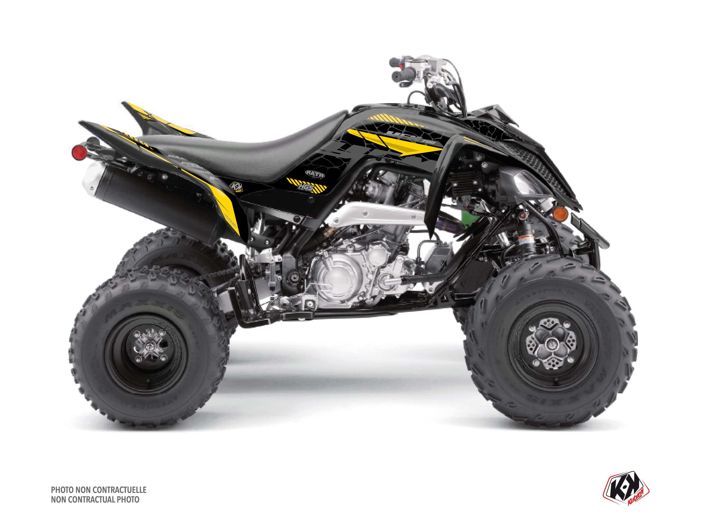 Kit Déco Quad Kaiman Yamaha 700 Raptor Noir Jaune