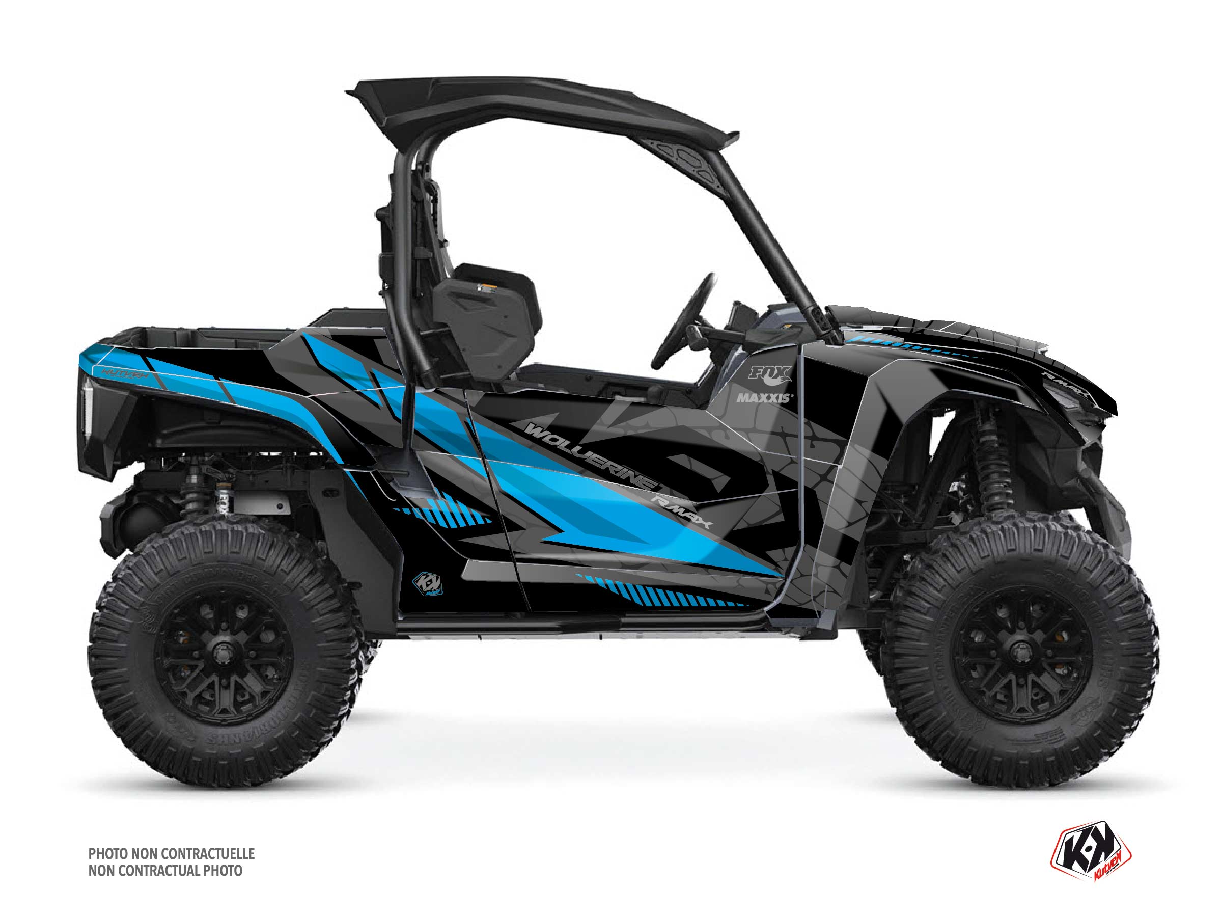 Yamaha Wolverine RMAX UTV Kaiman Graphic Kit Cyan