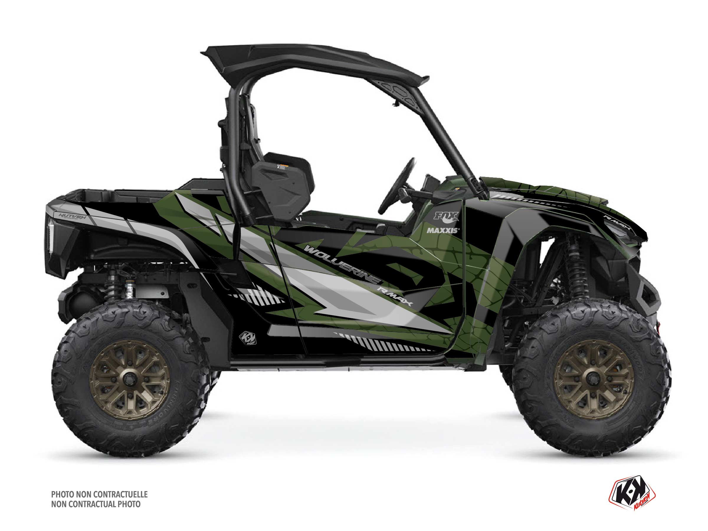 Yamaha Wolverine RMAX UTV Kaiman Graphic Kit Green