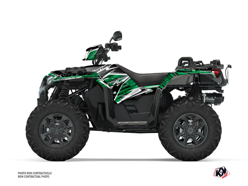 Kit Déco Quad Jungle Polaris 1000 Sportsman XP S Forest Noir Vert