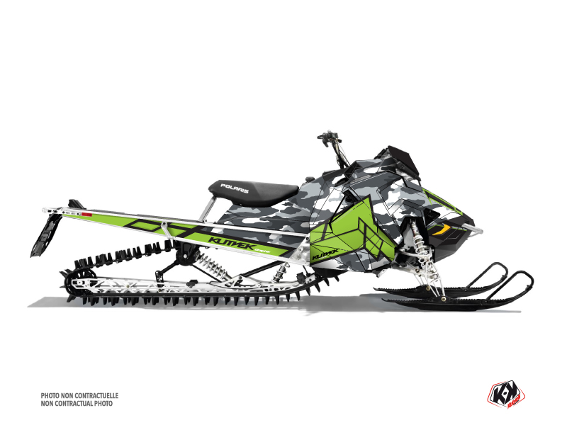 Polaris Axys Snowmobile Kamo Graphic Kit Grey Green