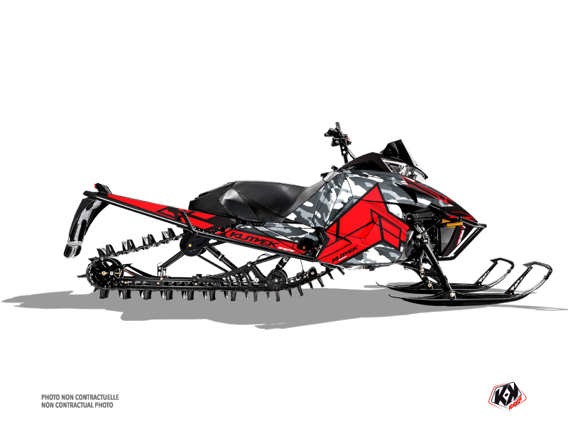 Arctic Cat Pro Climb Snowmobile Kamo Graphic Kit Grey Red