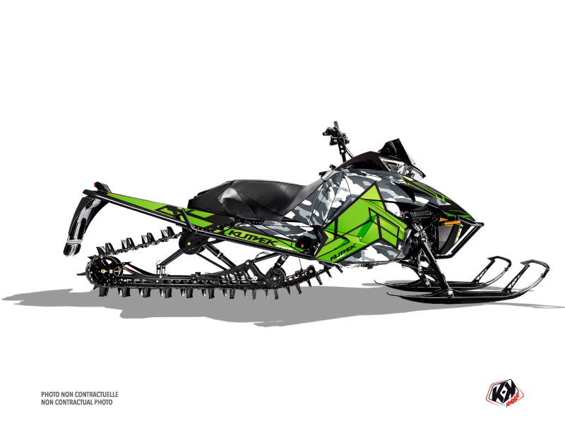 Arctic Cat Pro Climb Snowmobile Kamo Graphic Kit Grey Green