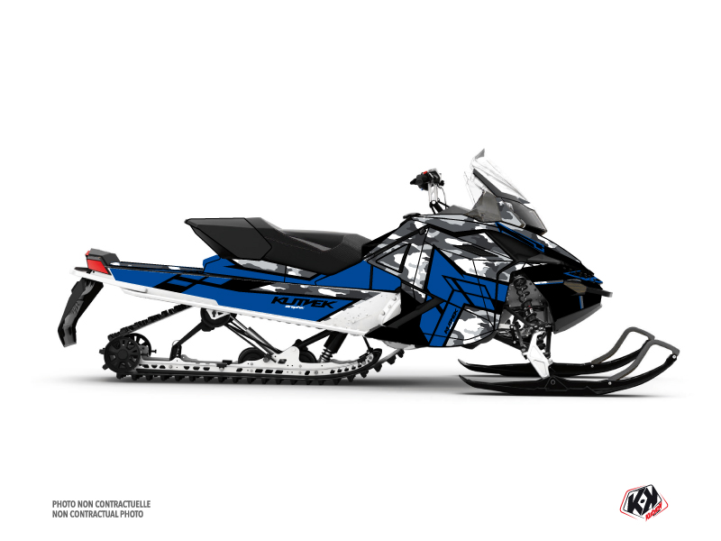 Skidoo REV XP Snowmobile Kamo Graphic Kit Grey Blue