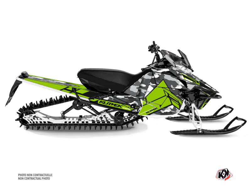 Yamaha SR Viper Snowmobile Kamo Graphic Kit Grey Green