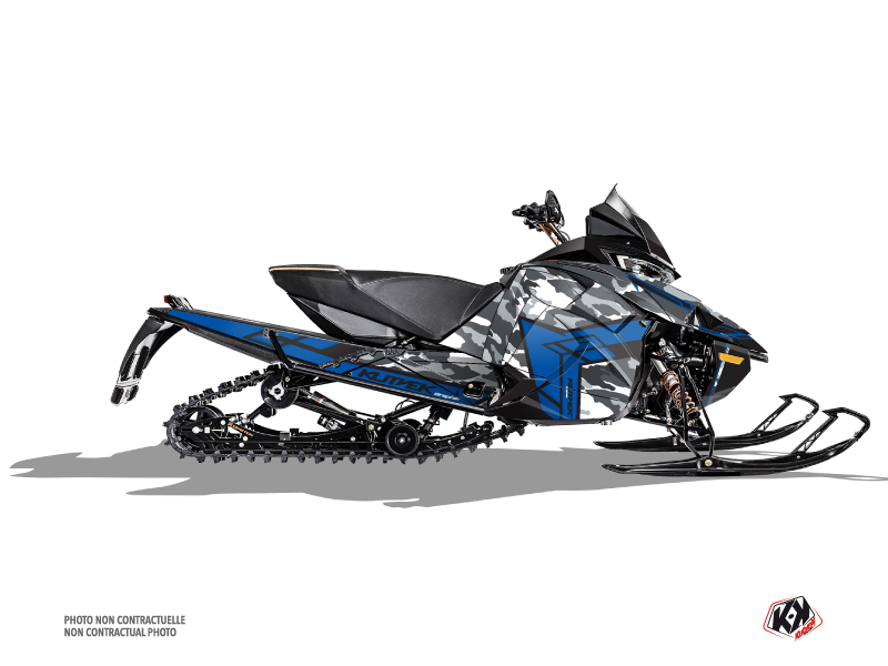 Arctic Cat Thundercat Snowmobile Kamo Graphic Kit Grey Blue