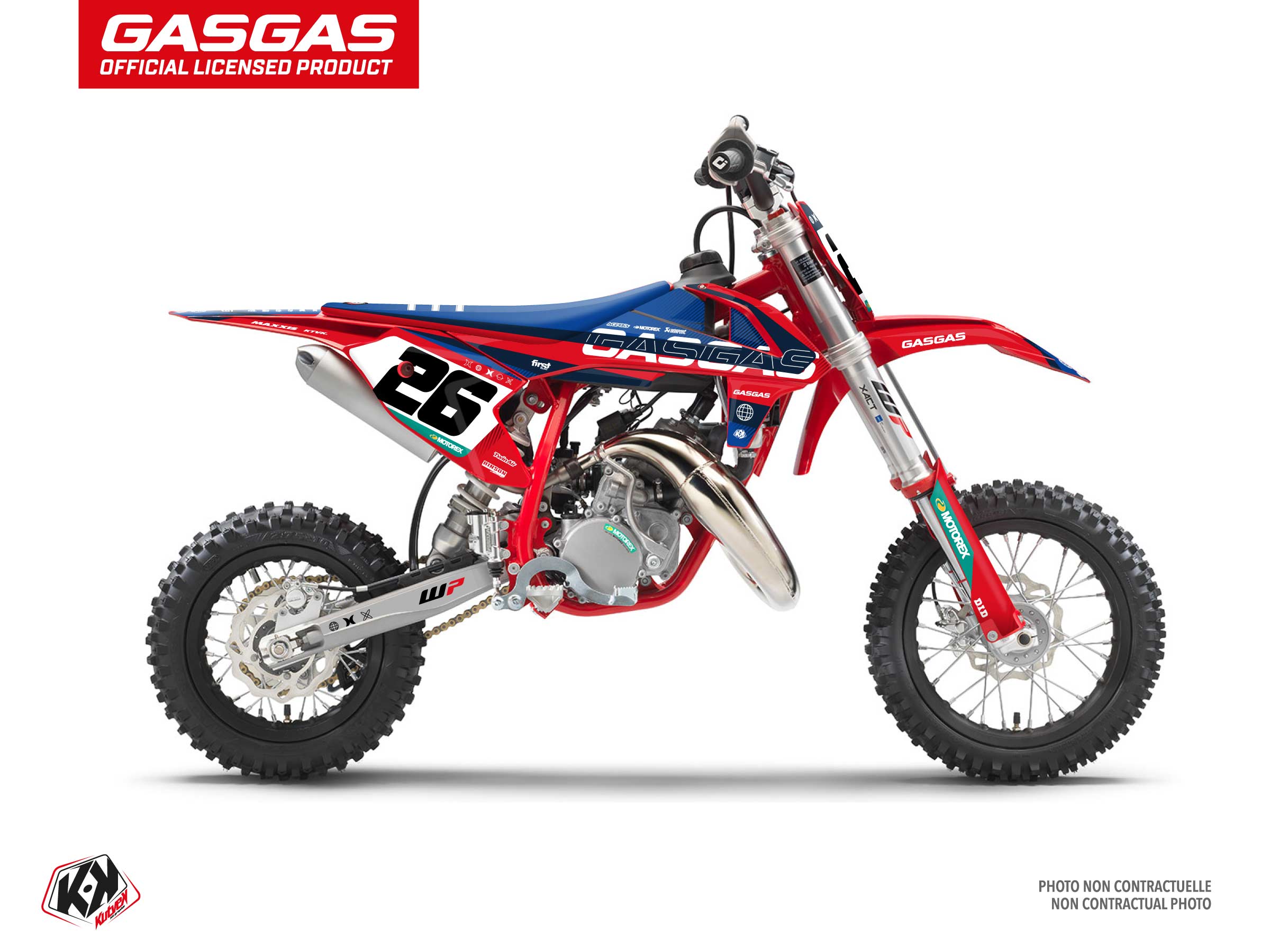 Gasgas Mc 50 Dirt Bike Kanyon Graphic Kit Red