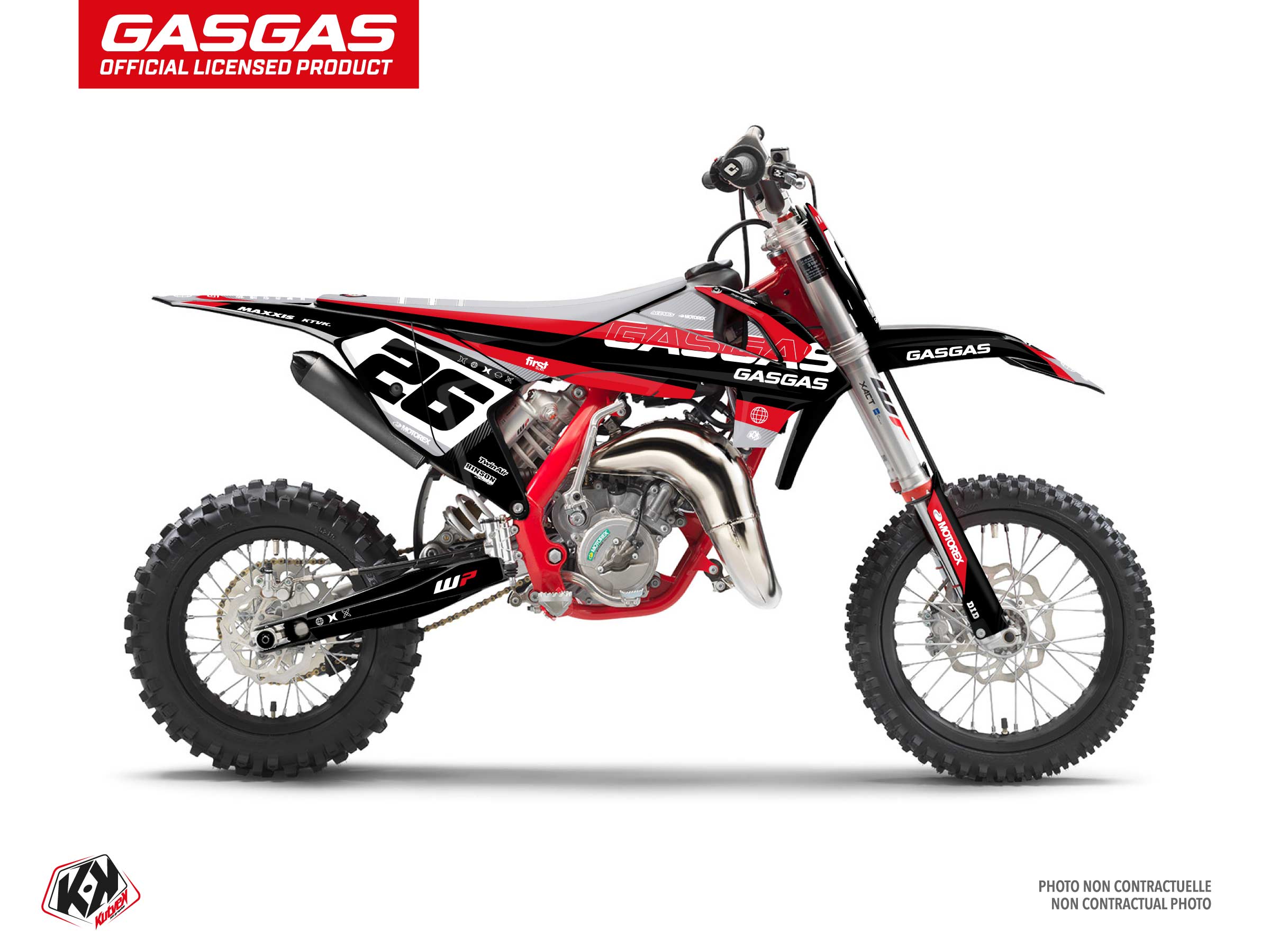 Gasgas Mc 65 Dirt Bike Kanyon Graphic Kit Black