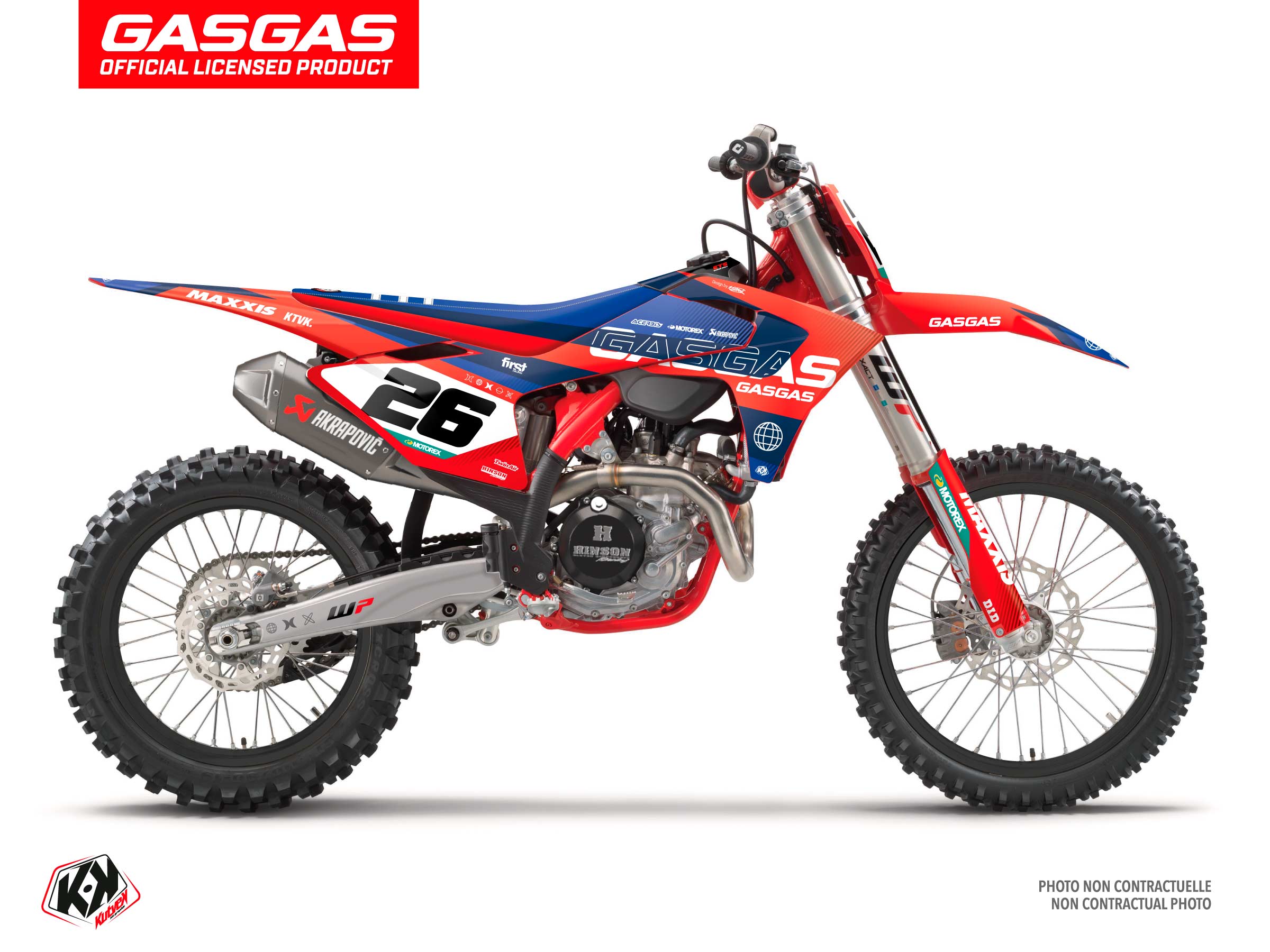 Gasgas Ex 300 Dirt Bike Kanyon Graphic Kit Red