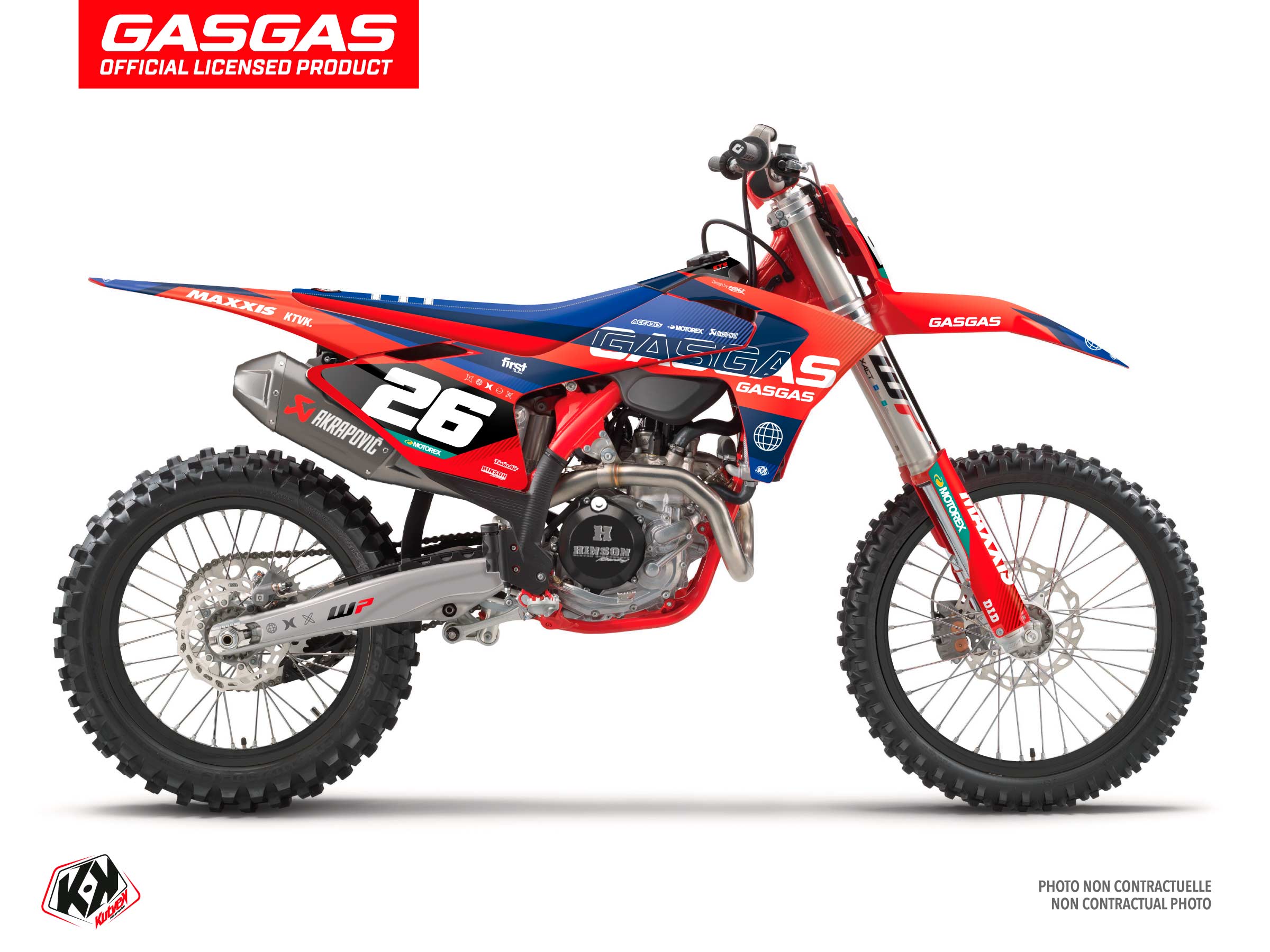 Gasgas Mc 125 Dirt Bike Kanyon Graphic Kit Red