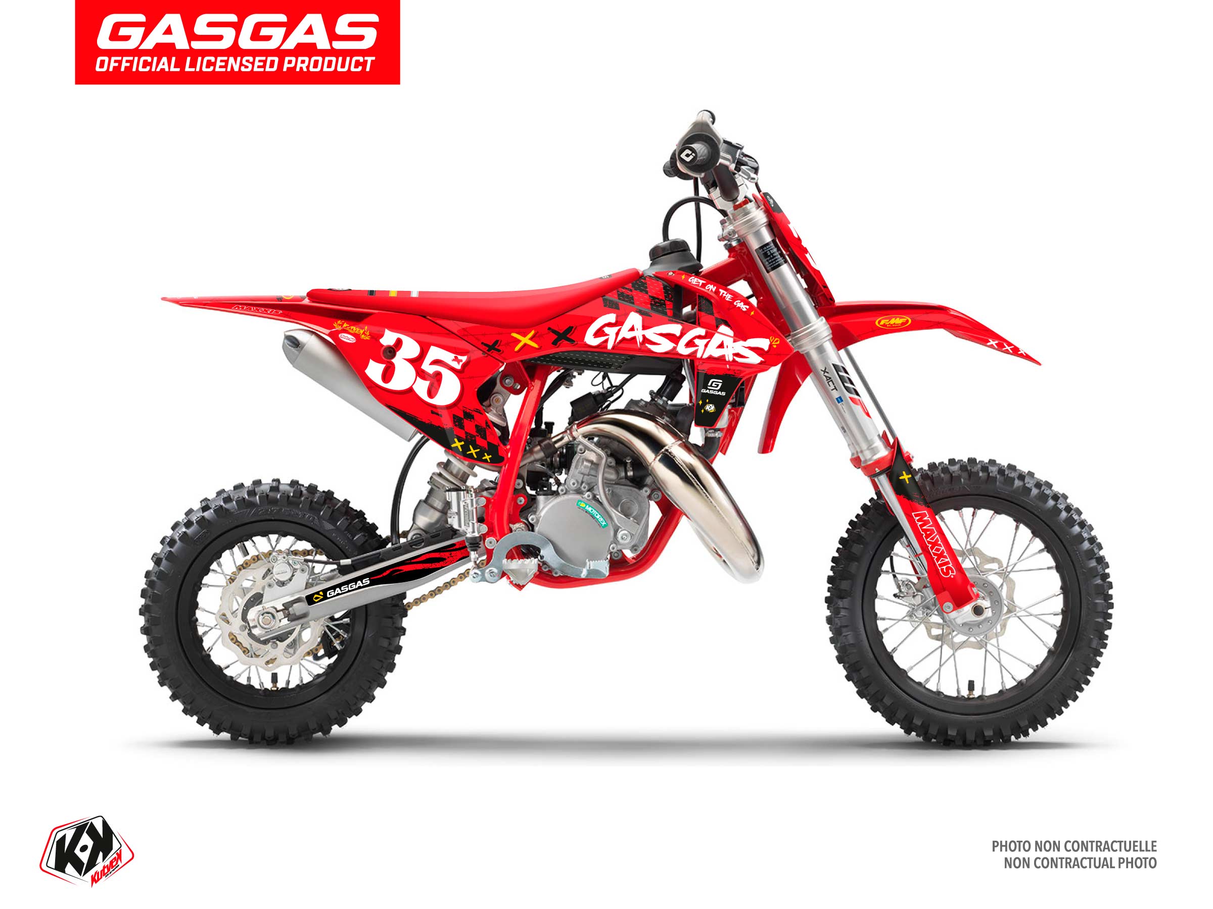 KIT DÉCO MOTOCROSS KARTEL GASGAS MC 50 ROUGE