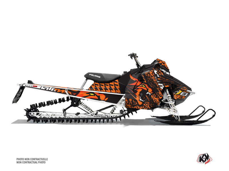 Polaris Axys Snowmobile Keen Graphic Kit Orange