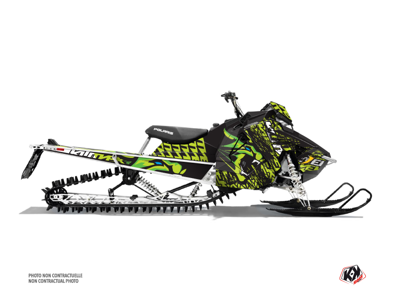 Polaris Axys Snowmobile Keen Graphic Kit Green