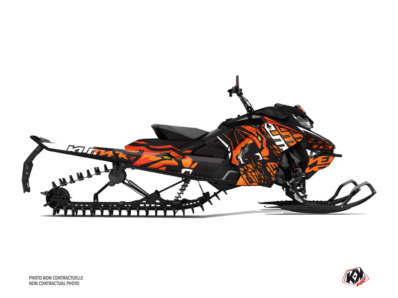 Skidoo Gen 4 Snowmobile Keen Graphic Kit Orange