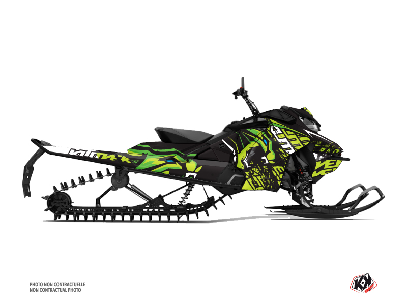 Skidoo Gen 4 Snowmobile Keen Graphic Kit Green