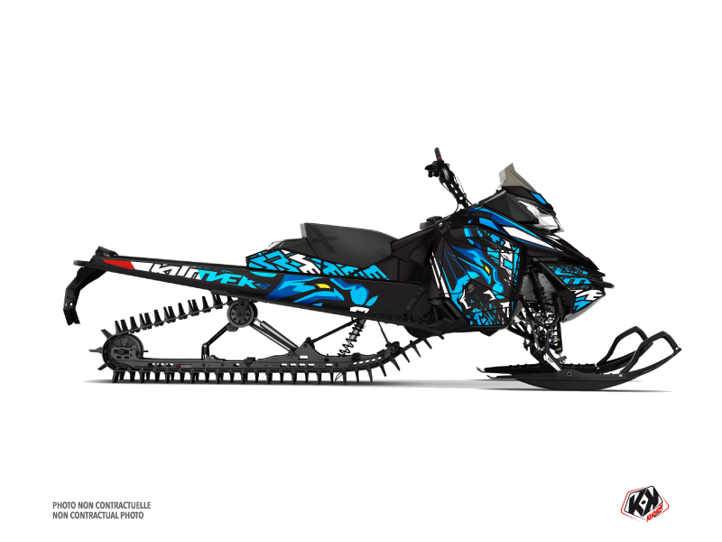 Skidoo REV XM Snowmobile Keen Graphic Kit Blue