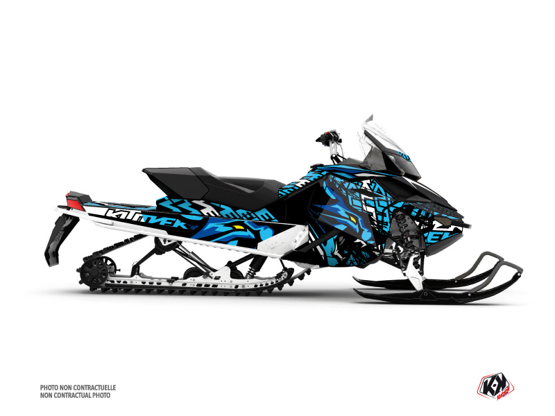 Skidoo REV XP Snowmobile Keen Graphic Kit Blue
