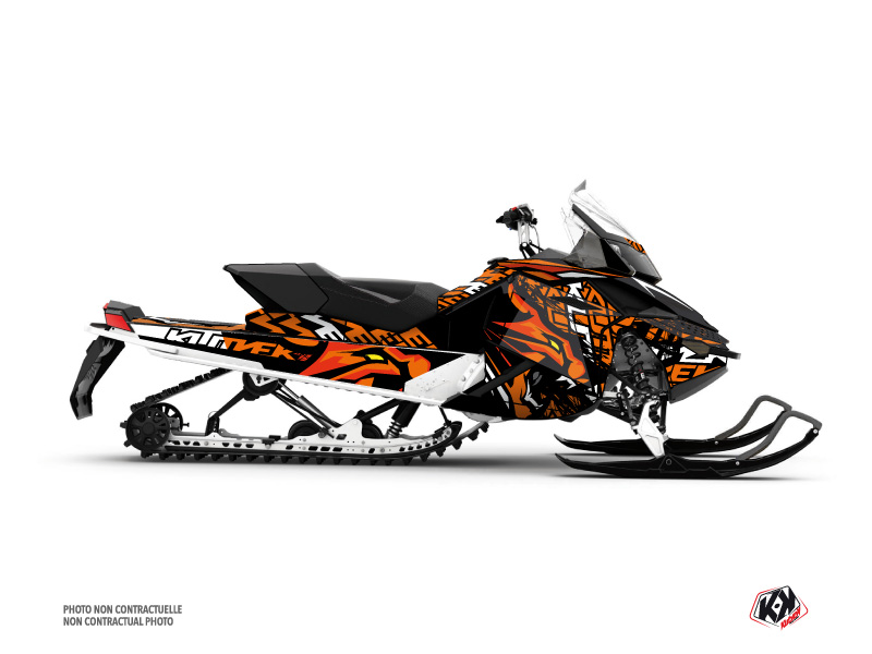 Kit Déco Motoneige Keen Skidoo REV XP Orange