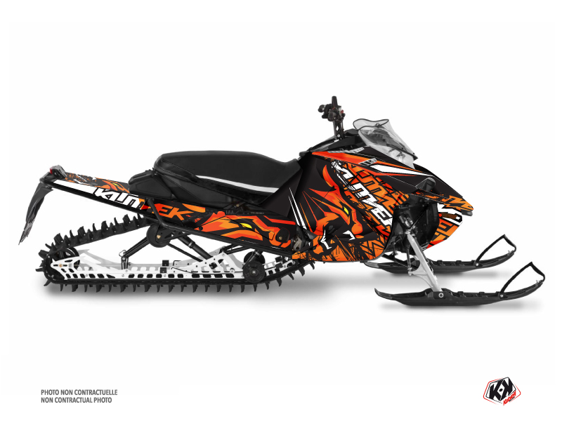 Yamaha Sidewinder Snowmobile Keen Graphic Kit Orange