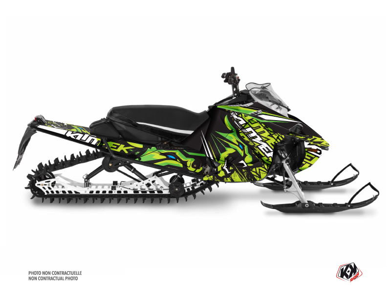 Kit Déco Motoneige Keen Yamaha Sidewinder Vert