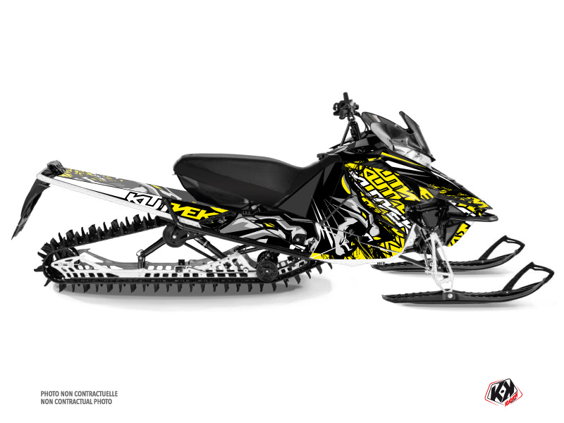 Yamaha SR Viper Snowmobile Keen Graphic Kit Grey Yellow