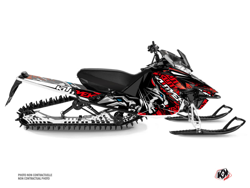 Yamaha SR Viper Snowmobile Keen Graphic Kit Grey Red