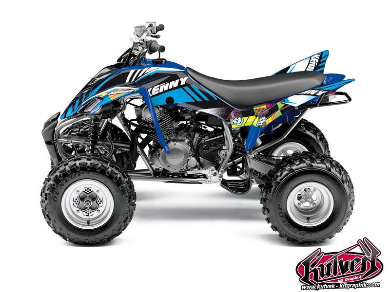 Yamaha 350 Raptor ATV Kenny Graphic Kit Blue