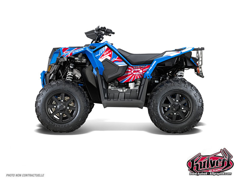 Polaris Scrambler 850-1000 XP ATV Kenny Graphic Kit Patriot