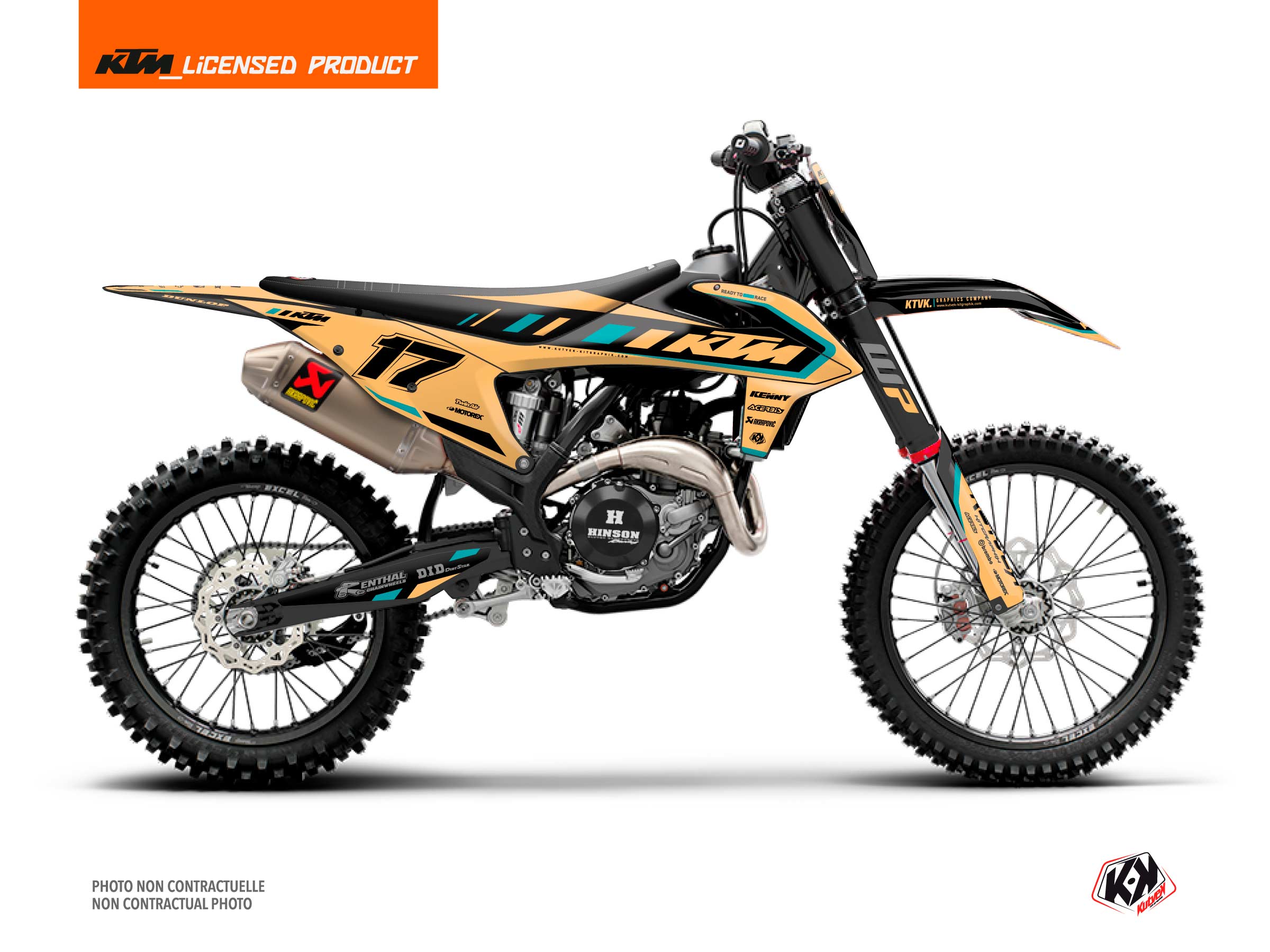 KTM 125 SX Dirt Bike Keystone Graphic Kit Sand