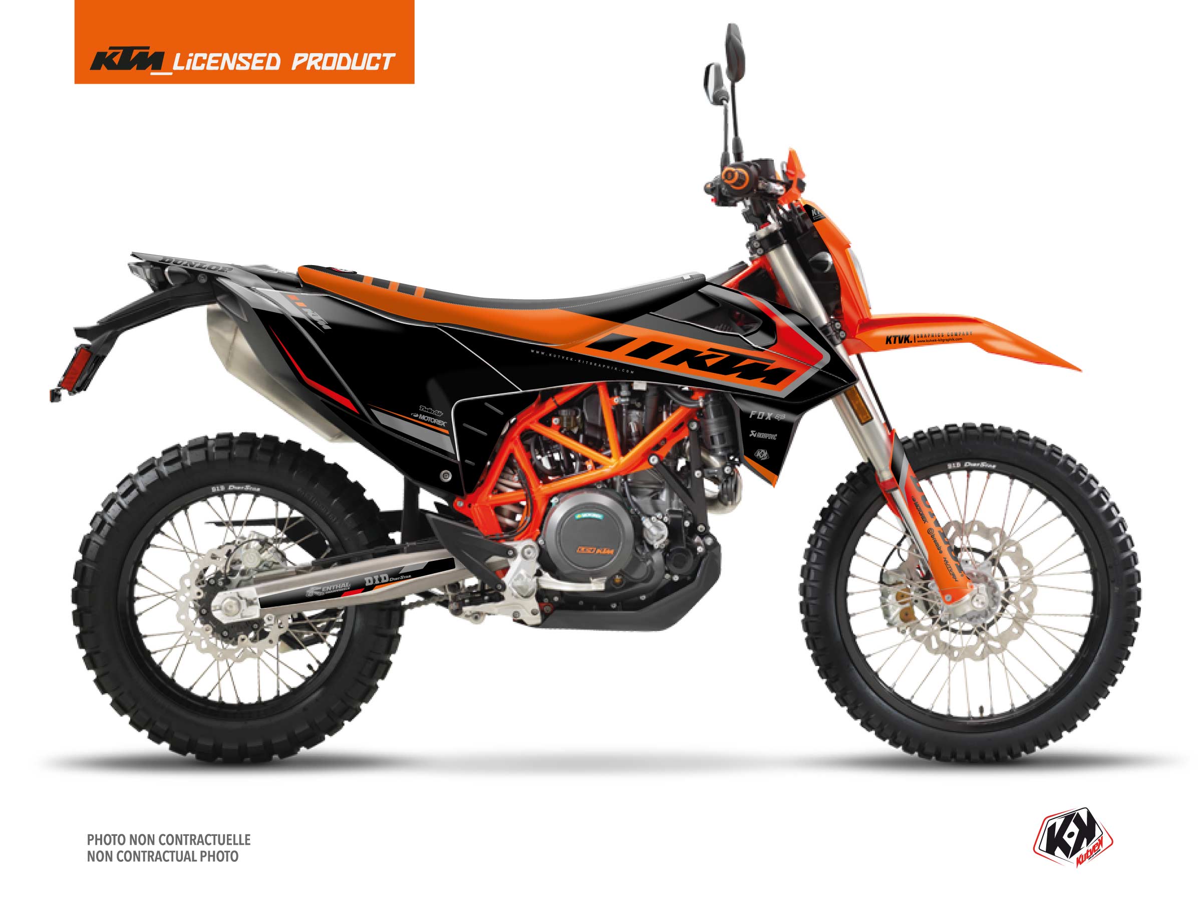 KTM 690 ENDURO R Dirt Bike Keystone Graphic Kit Black