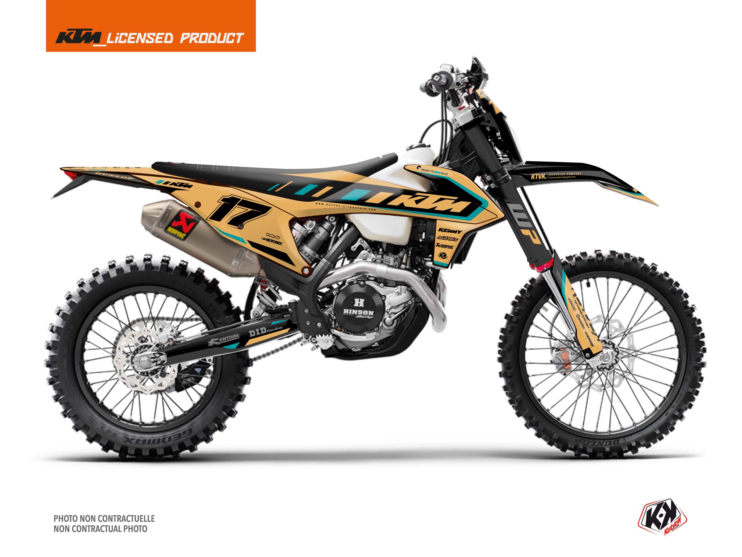 KTM EXC-EXCF Dirt Bike Keystone Graphic Kit Sand