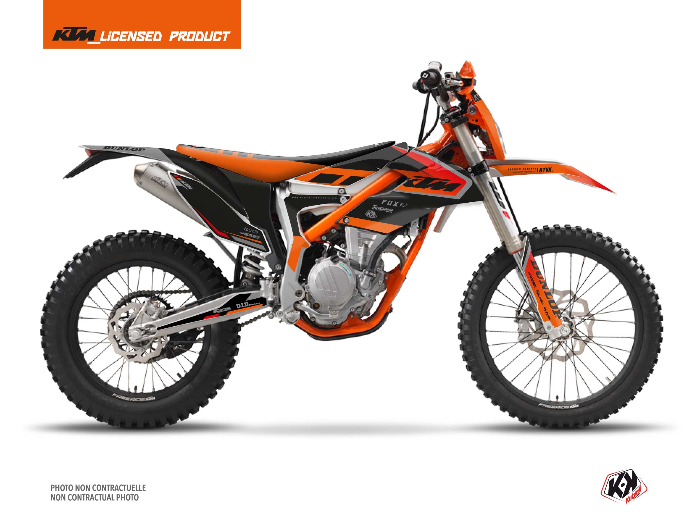 KTM 250 FREERIDE Dirt Bike Keystone Graphic Kit Black