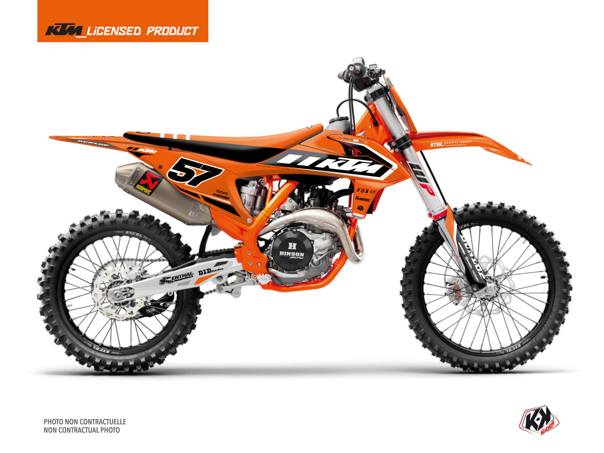 KTM 125 SX Dirt Bike Keystone Graphic Kit Orange