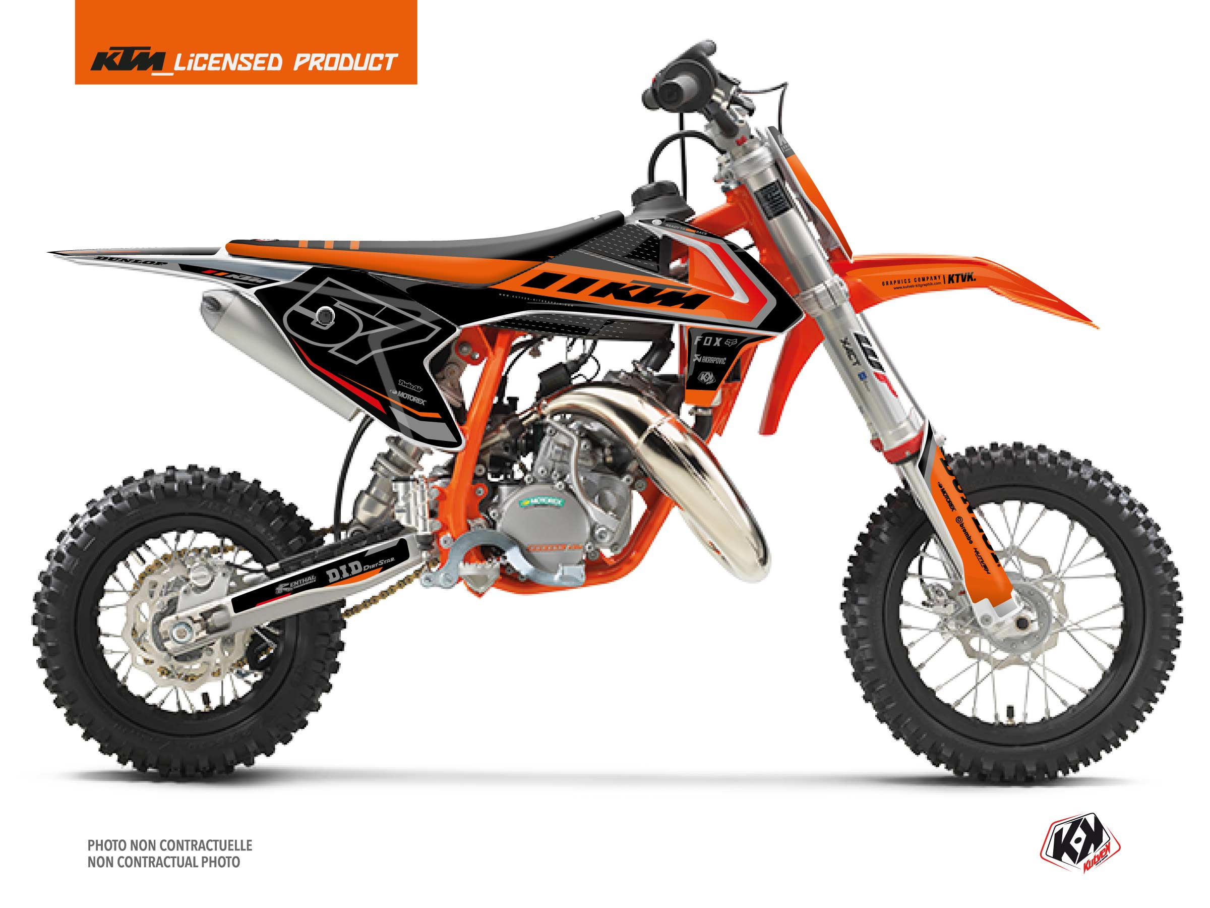 KTM 50 SX Dirt Bike Global Keystone Kit Black