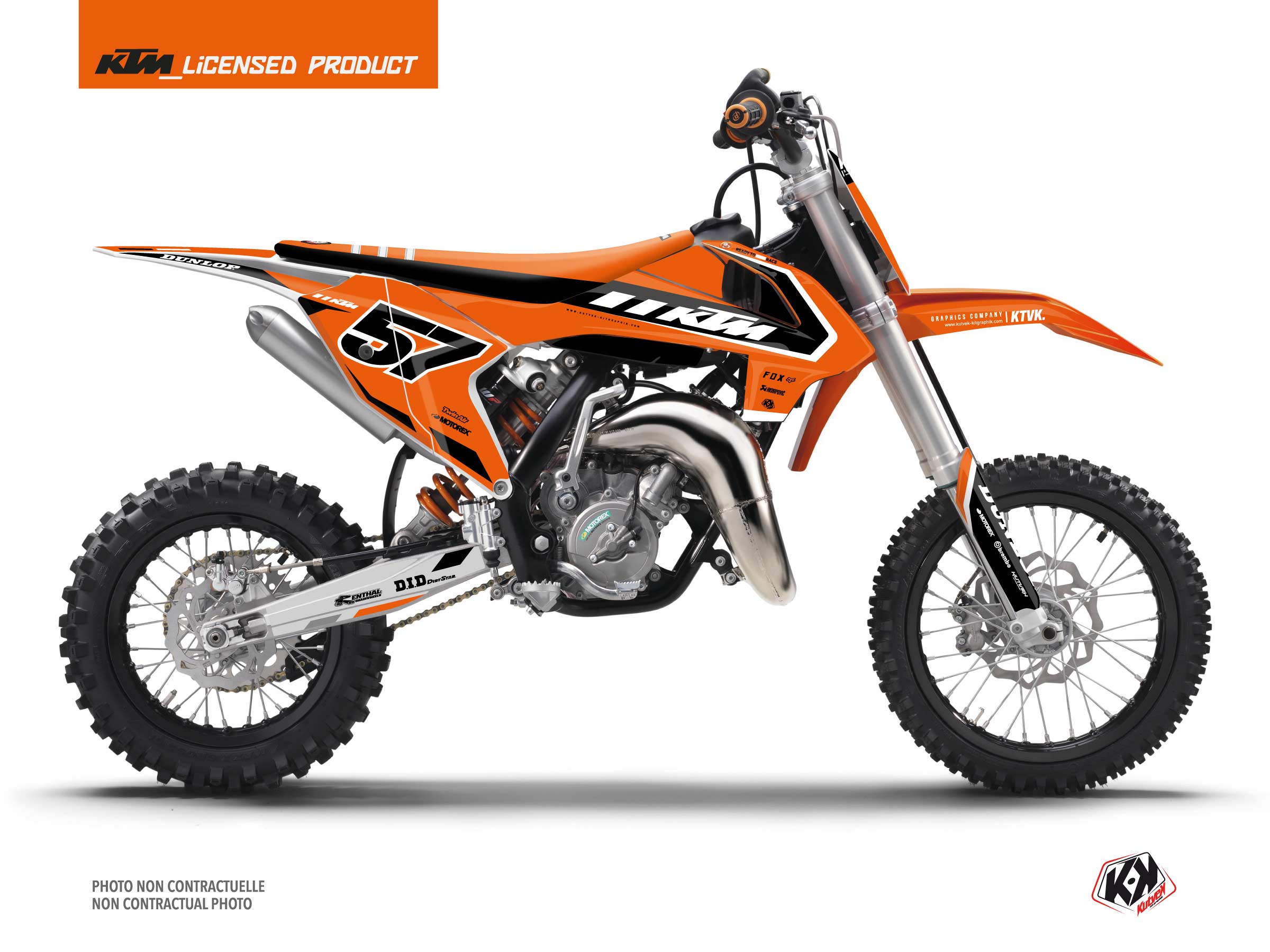 KTM 65 SX Dirt Bike Keystone Graphic Kit Orange