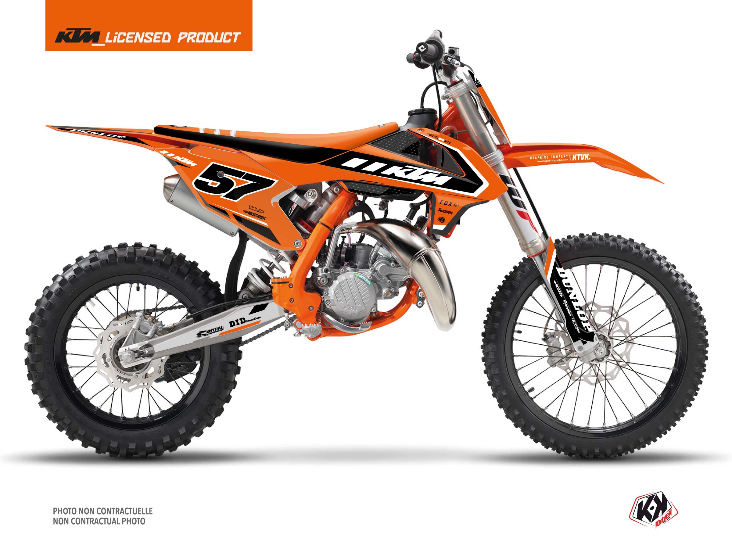 Kit Déco Moto Cross Keystone KTM 85 SX Orange