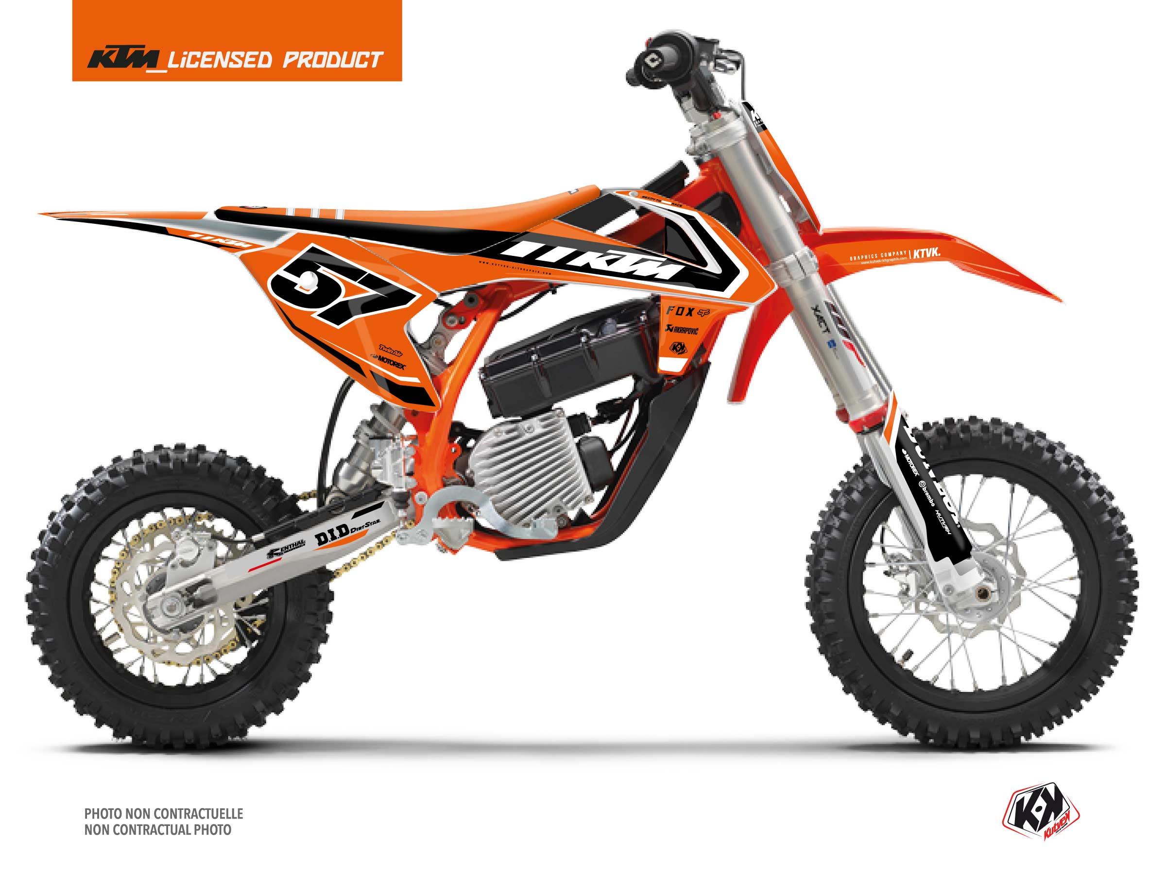 Kit Déco Moto Cross Keystone KTM SX-E 5 Orange