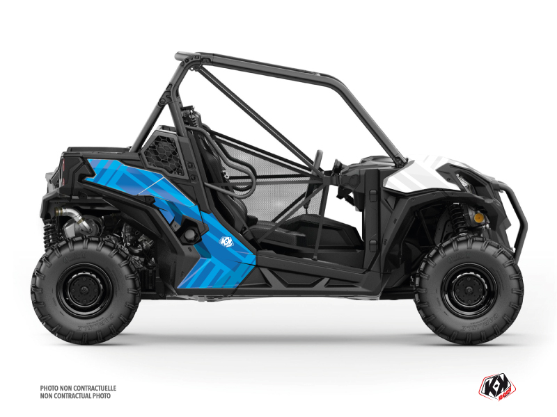 Can Am Maverick Sport UTV Kinetik Graphic Kit White Blue