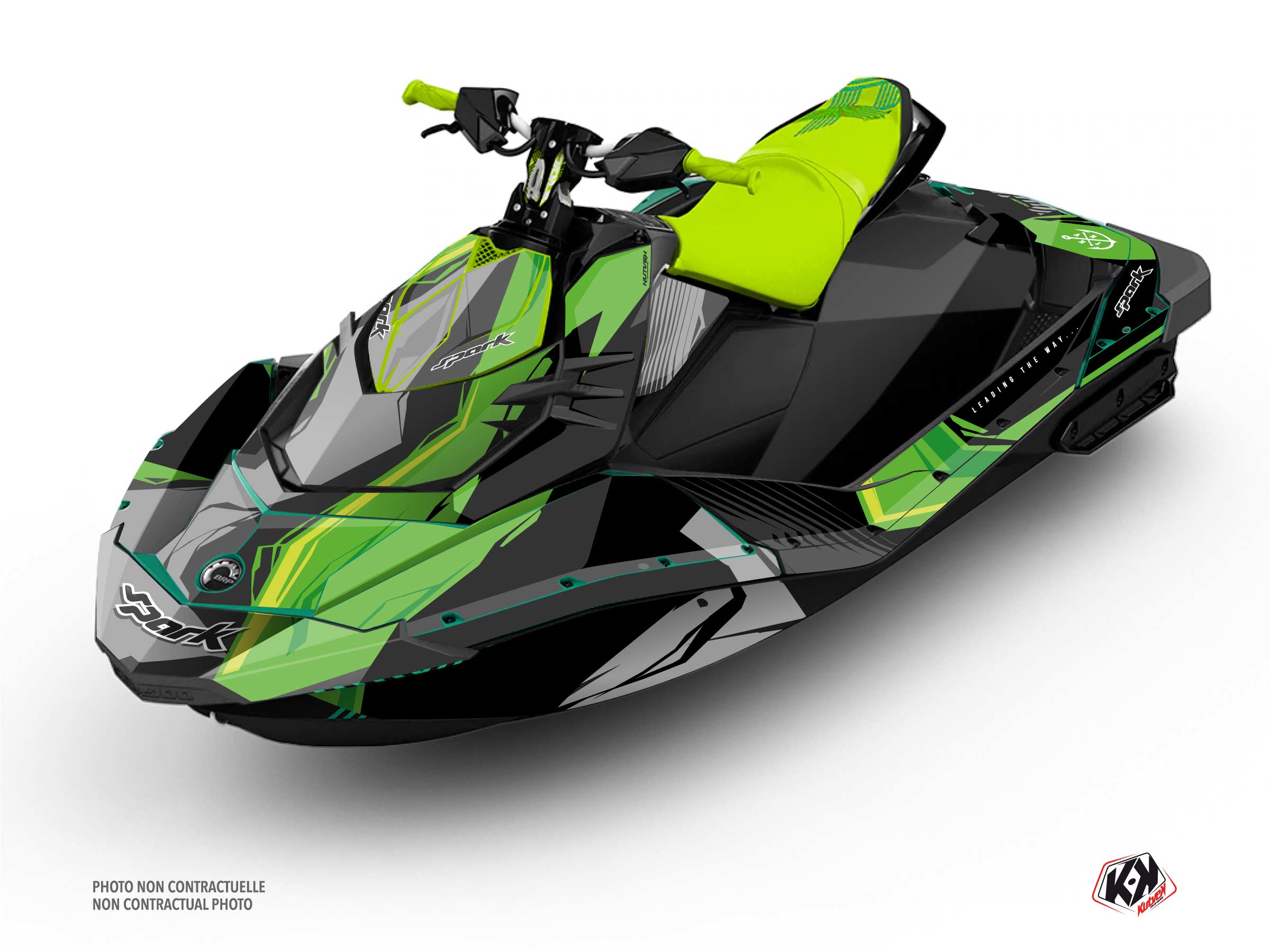 Kit Déco Jet-Ski Kliff Seadoo Spark Vert