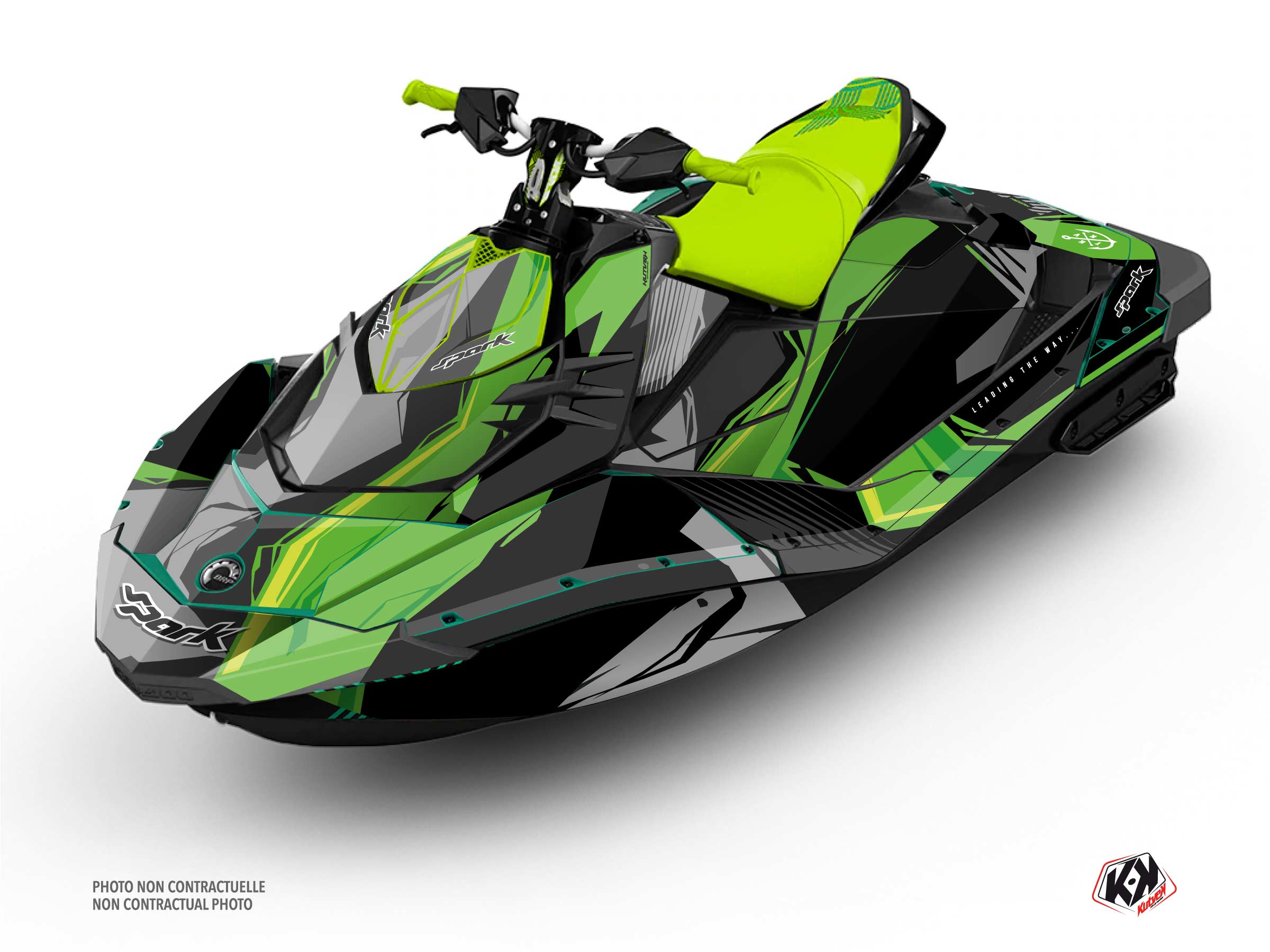 Kit Déco Jet-Ski Kliff Seadoo Spark Vert Full