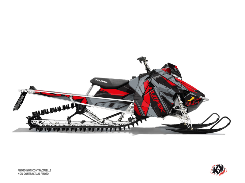 Polaris Axys Snowmobile Klimb Graphic Kit Red Kutvek Kit Graphik