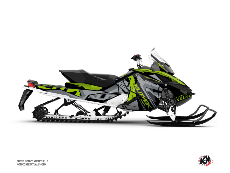 Skidoo REV XP Snowmobile Klimb Graphic Kit Green