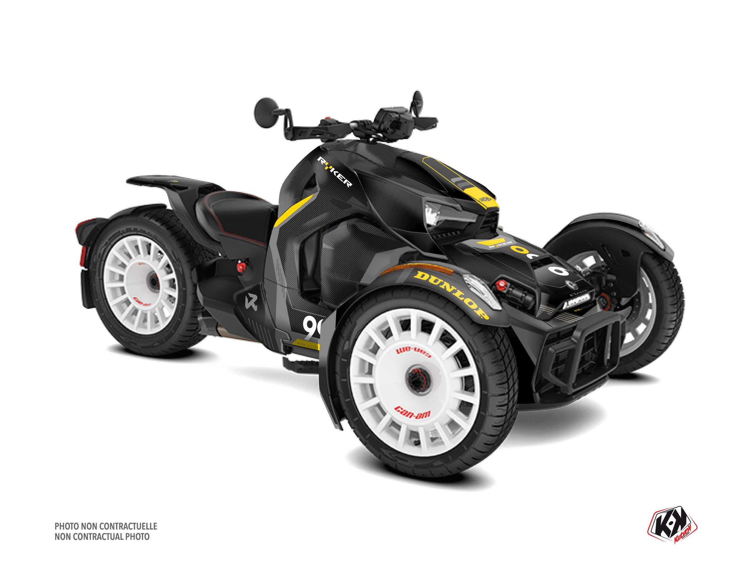 Can Am Ryker 900 Rally Edition Roadster Klover Graphic Kit Grey