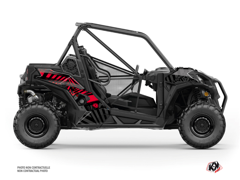 Can Am Maverick Sport UTV Kollector Graphic Kit Black Red